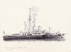 41-Linienschiff 'Kronprinz Herzherzog Rudolf' - 1889